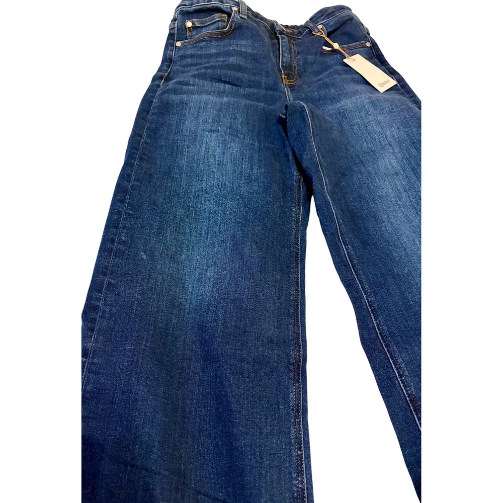 Quince NWT Bella Stretch Wide Leg Jeans Midnight Blue 29 x 30 - Picture 3 of 7